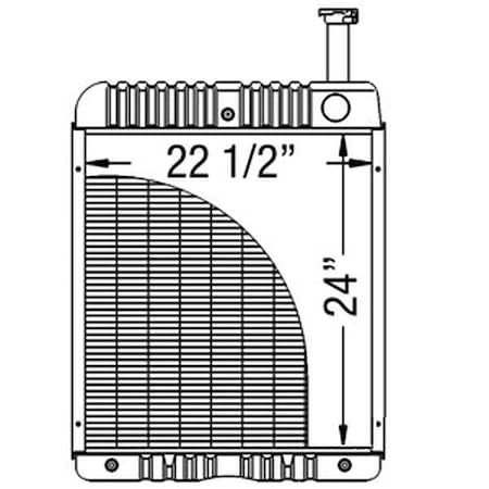 Aftermarket Radiator Fits Case/IH models 786 886 104594C2
